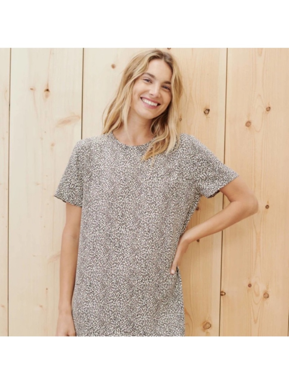 Jenni Kayne Leopard T-Shirt Dress - Picture 3 of 10